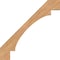 Ekena Millwork 3 1/2"W x 44"D x 44"H Merced Smooth Knee Brace, Western Red Cedar BRC04X44X44MRC00SWR - alternate 3
